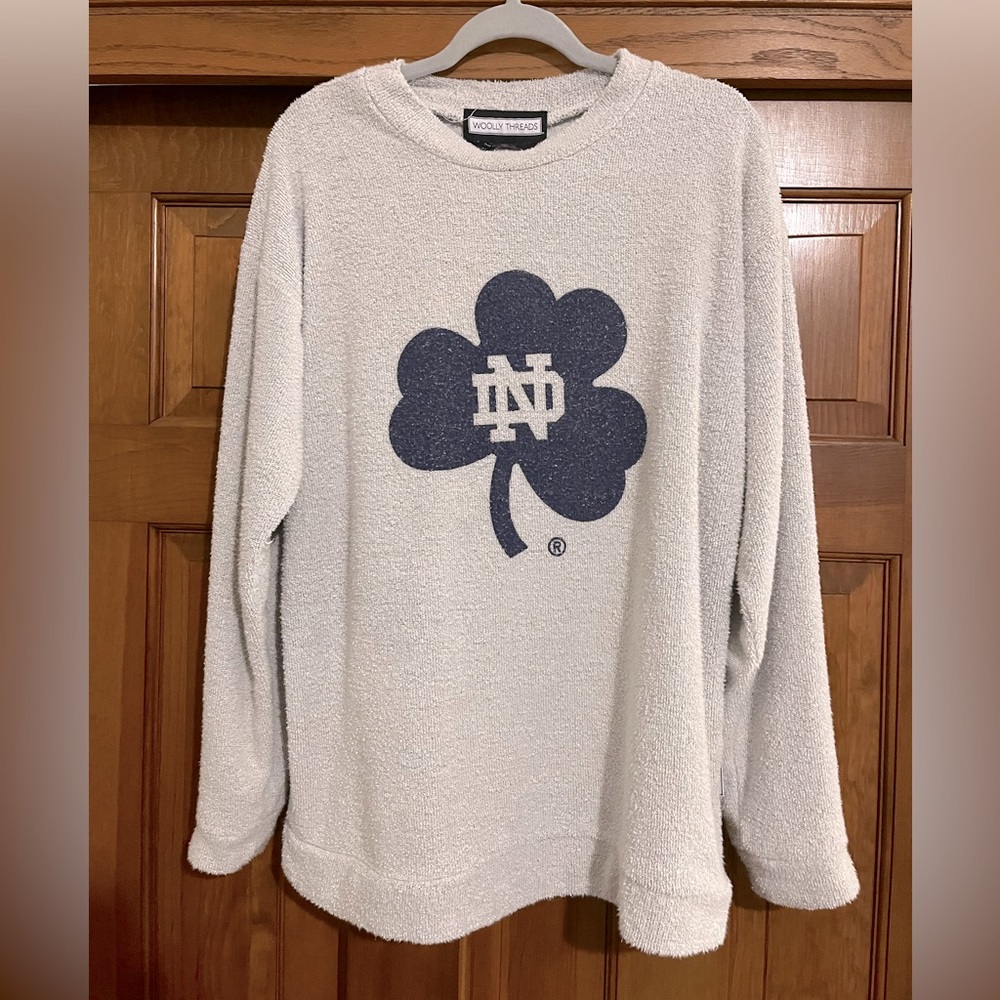 Notre Dame Crewneck. Originally bought at the bookstore on campus.
